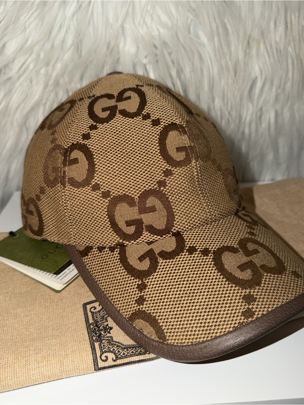 Gucci Jumbo Brown GG Canvas Baseball Cap